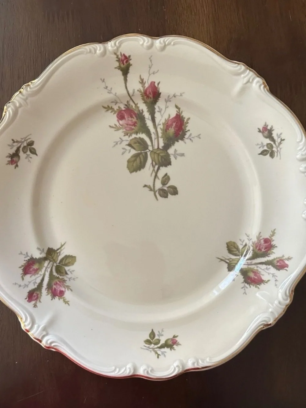 Rosenthal German China Pompadour Moss Rose Dinner Plate